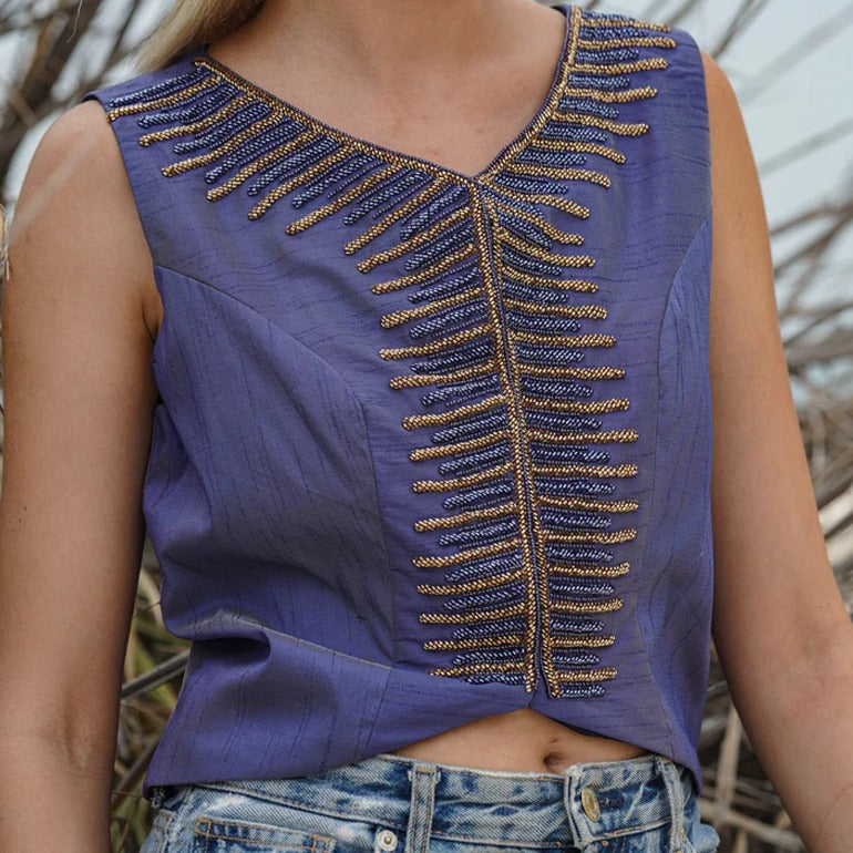 Threaded Elegance Vest