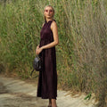 Rich Maroon: Silky Bisht Cut Abaya with Cool Inner Layer