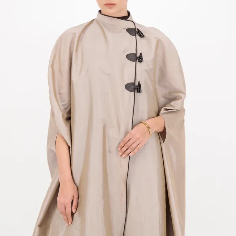 The Mandarin Beige Abaya